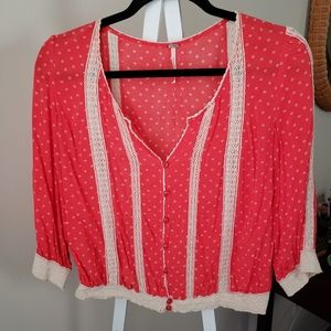 Free people cropped blouse